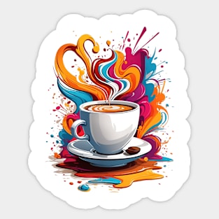 Splash Of Coffee Sticker